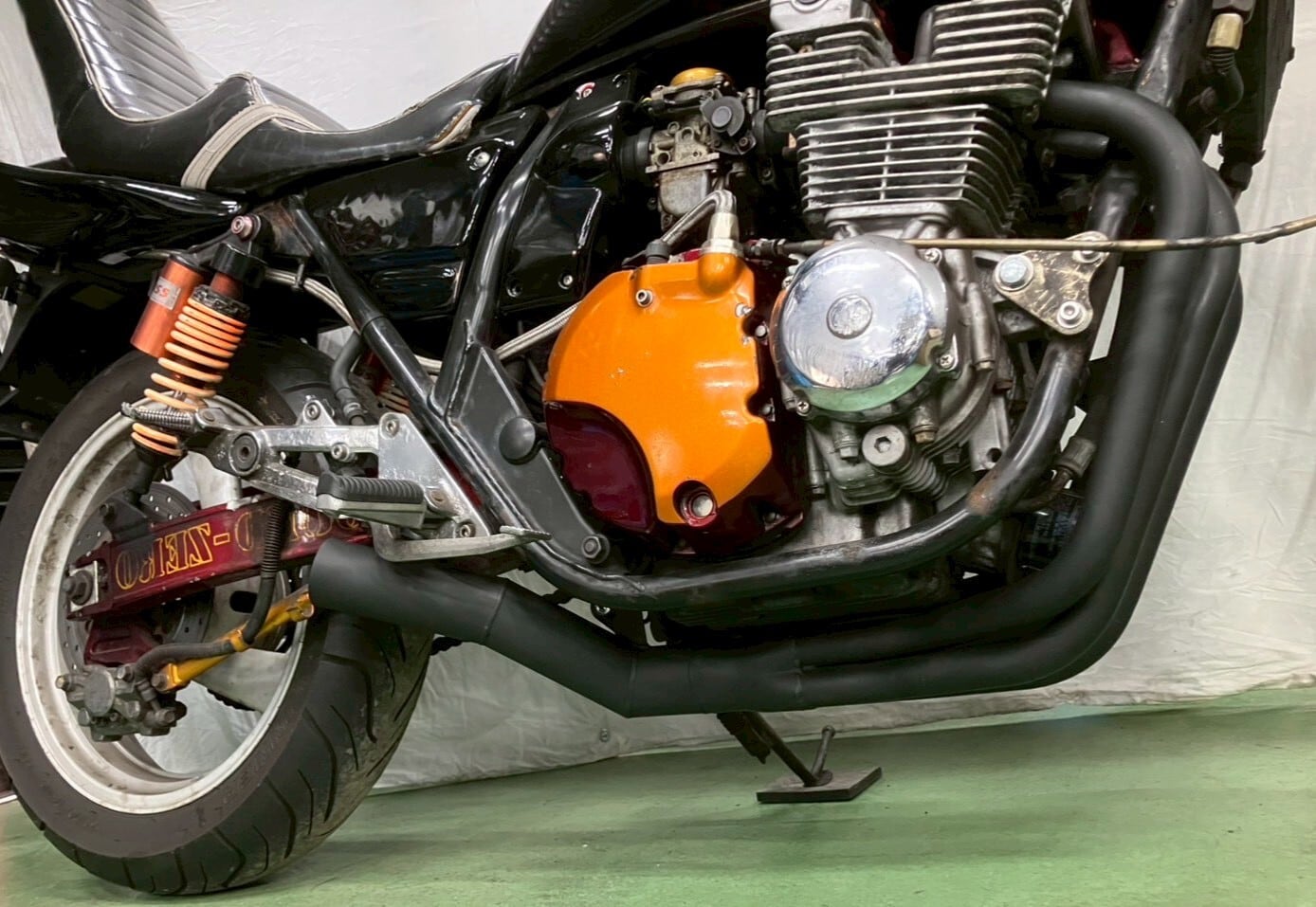 xjr400 4hm 現在不動‼️社外マフラー プリティー YAMAHA XJR400 4HM 42.7π (改タイプ2) PRETTY管 マフラー