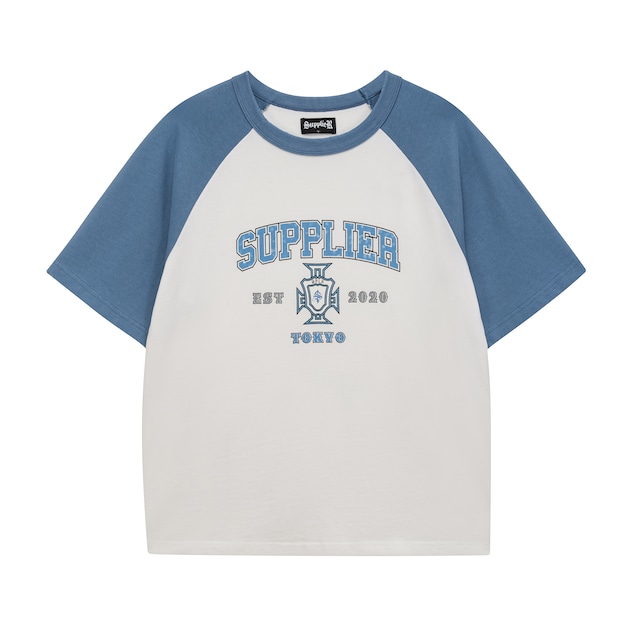 【SUPPLIER】Cross College Logo Raglan Tee