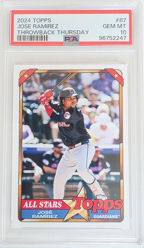 2024 Topps Jose Ramirez Throwback PSA 10