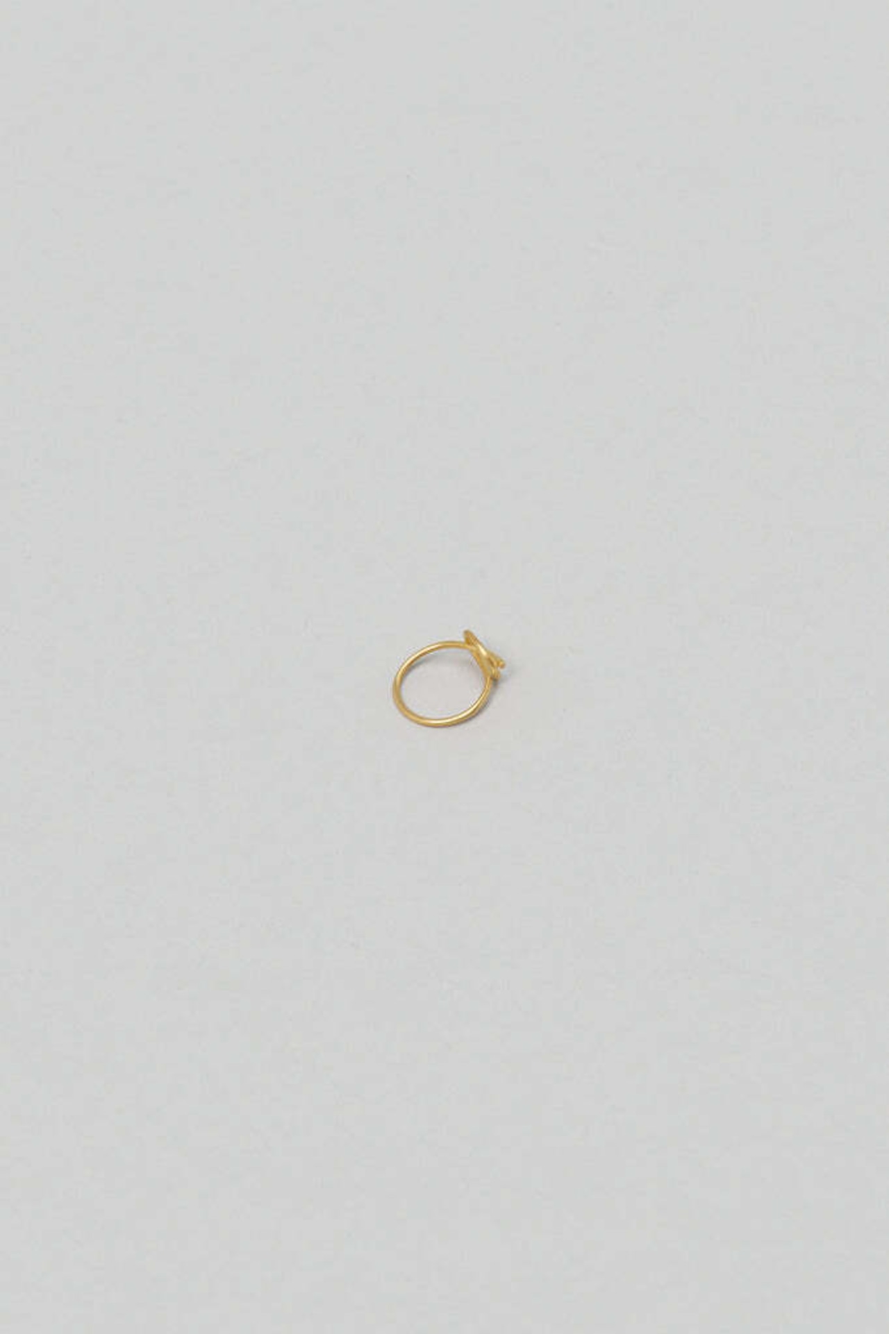 _Fot - round wire ring _ loop :gold|真鍮リング/18Kゴールドメッキ/ループデザイン/上下2WAY着用/日本製