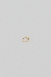 _Fot - round wire ring _ loop :gold|真鍮リング/18Kゴールドメッキ/ループデザイン/上下2WAY着用/日本製