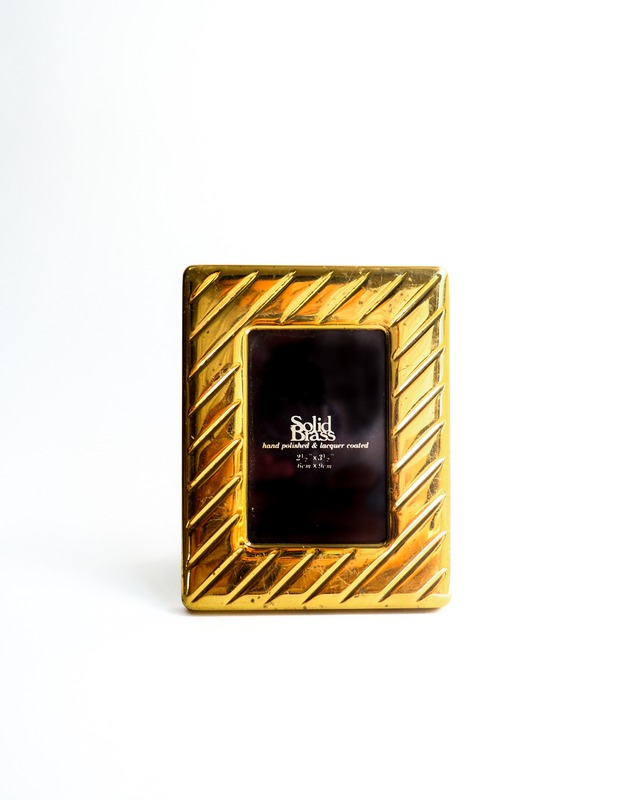 Solid brass photo frame