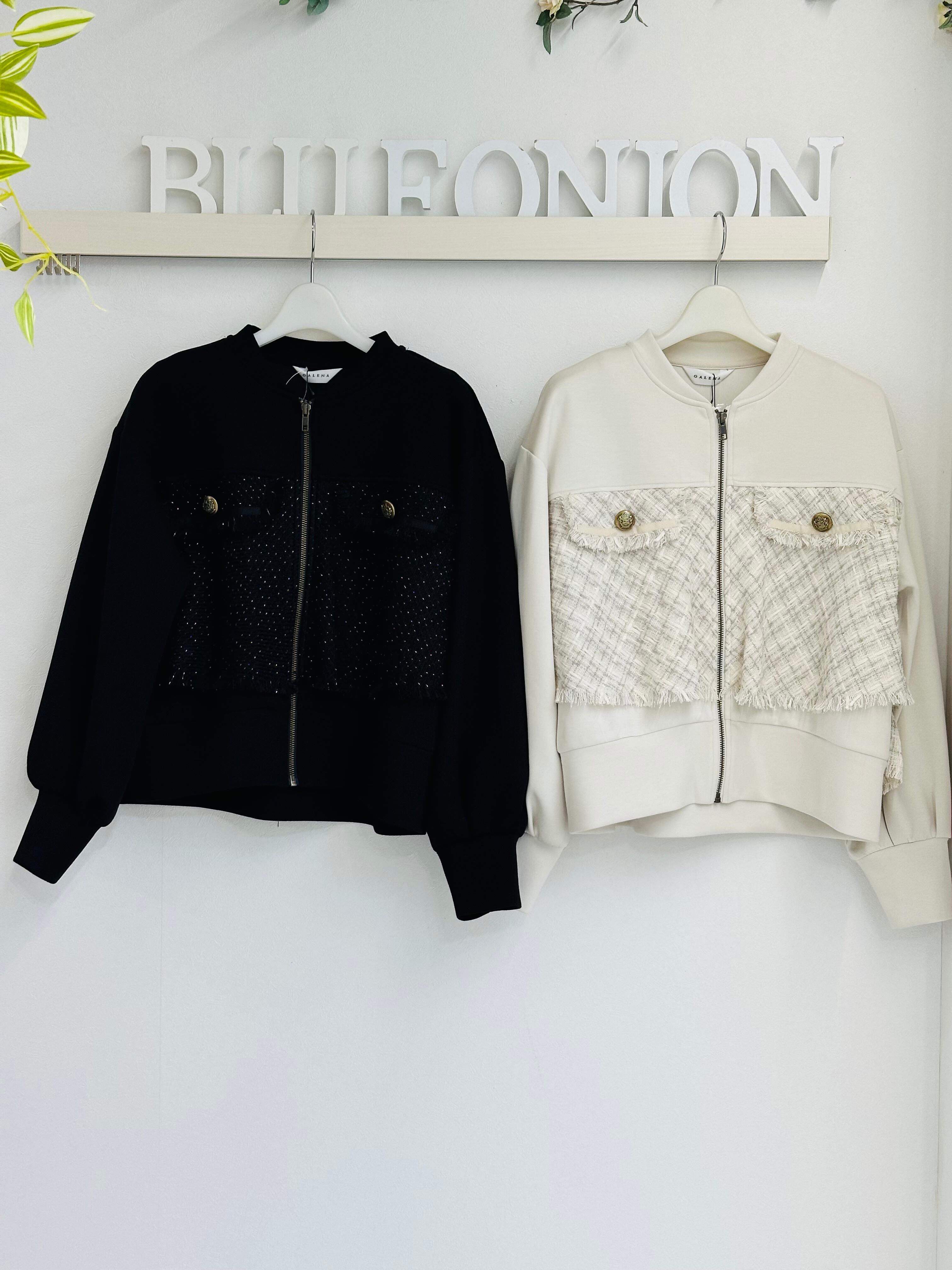 ツイードコンビブルゾン 70052-3102 GALENA ガレナ 2509a-014 | BlueOnion