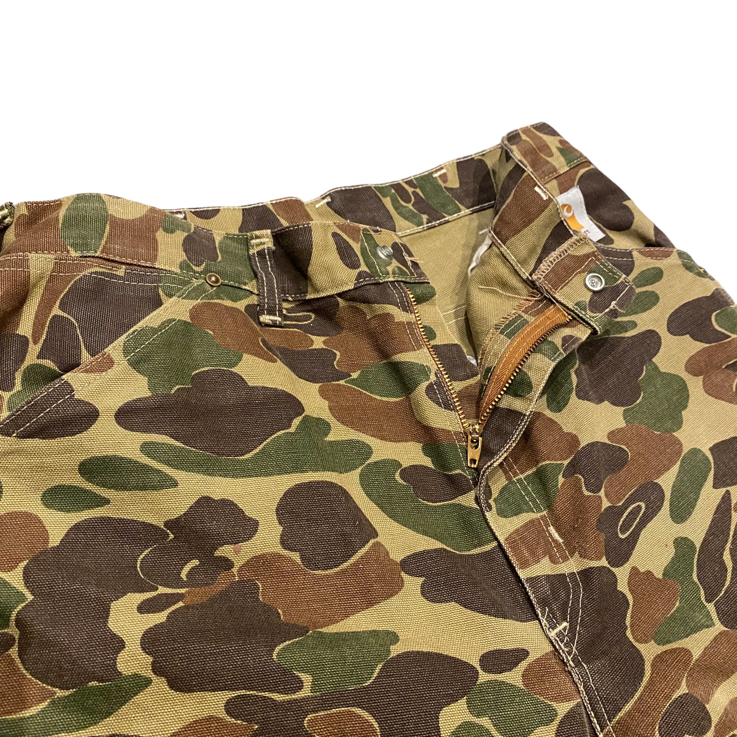 80-90's USA製 Carhartt Duck Hunter Camo Double Knee Pants W32 ...