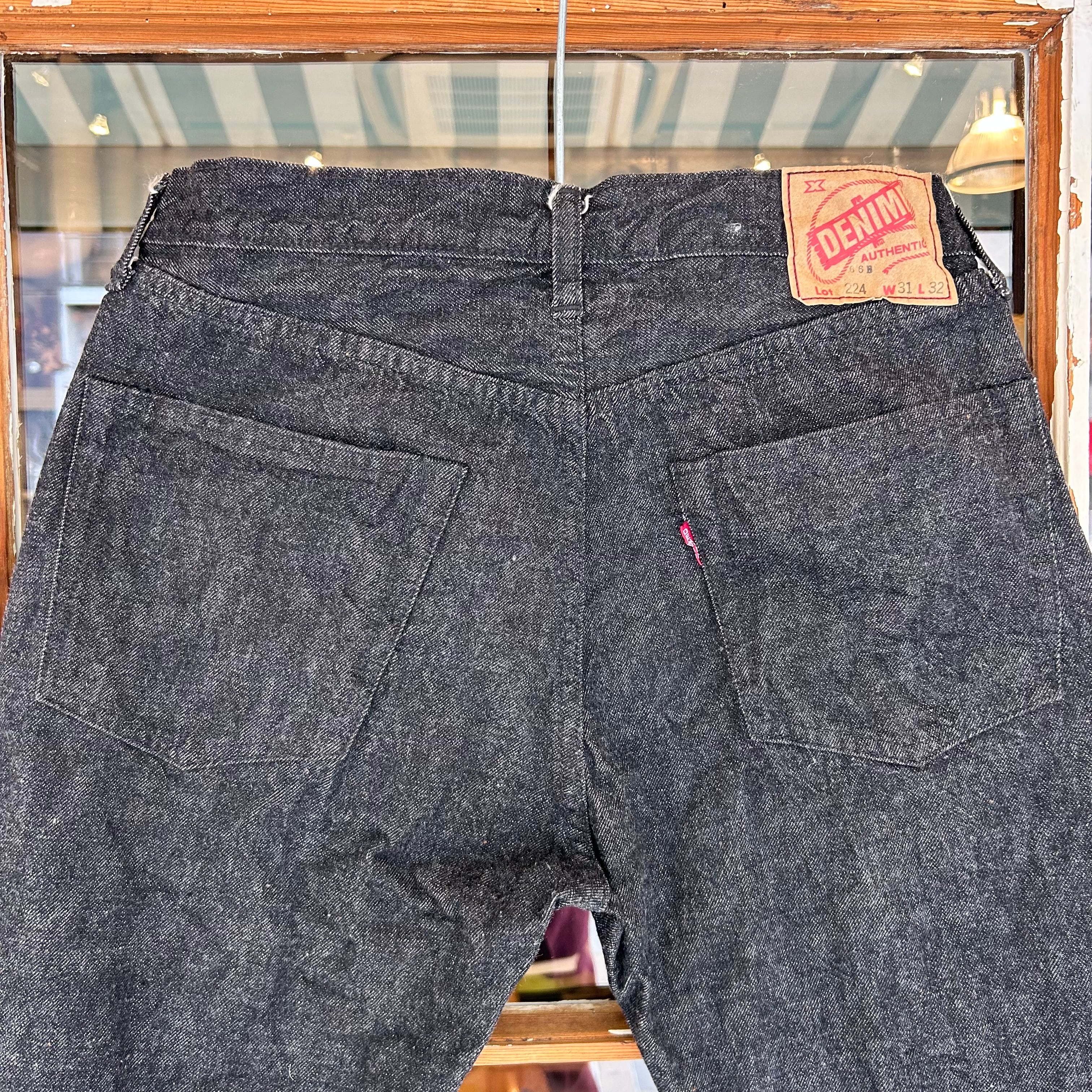 DENIME Lot 224-66B (66 MODEL BLACK DENIM) レングス32inch | union