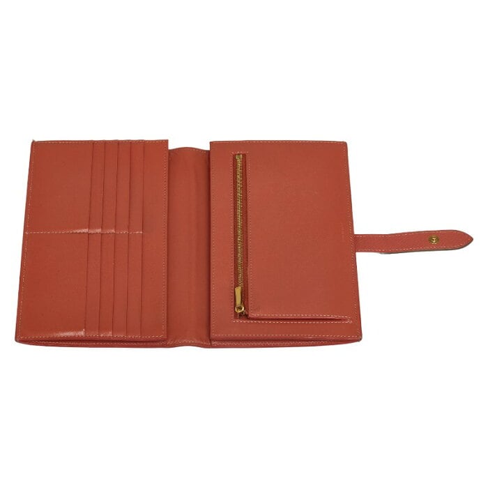 美品】CELINEセリーヌラージストラップウォレット レザー 二つ折り長 