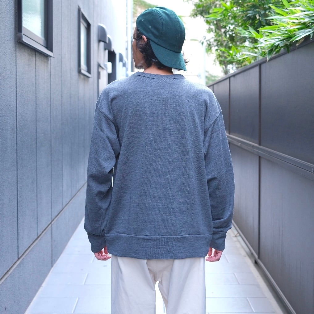 Sans limite(サンリミット) / メリノ裏毛クルースウェット -grey