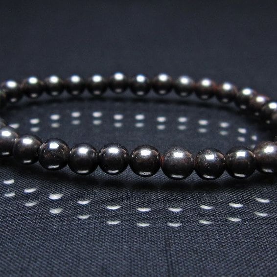 スギライト ブレスレット 6mm ブラックスギライト ブレス 一点物 メール便可 [M便 1/10] 111-45488
