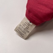 ZYGA Lin’n Laundry スパンコール リネン100% ズィガ ノースリーブ ロング ワンピース 40/M /レッド系/リトアニアリネン