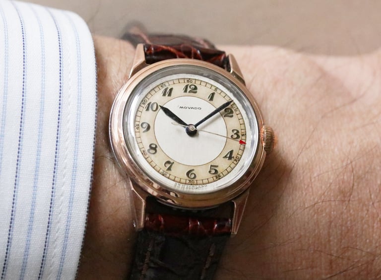MOVADO モバード レディース 腕時計 ブラック文字盤 稼働品 稼働