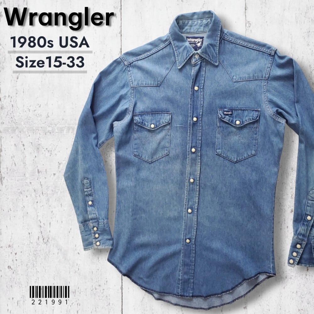 送料無料 Wranglerラングラー□良品 1980s vintage USA製 70127MW 長袖