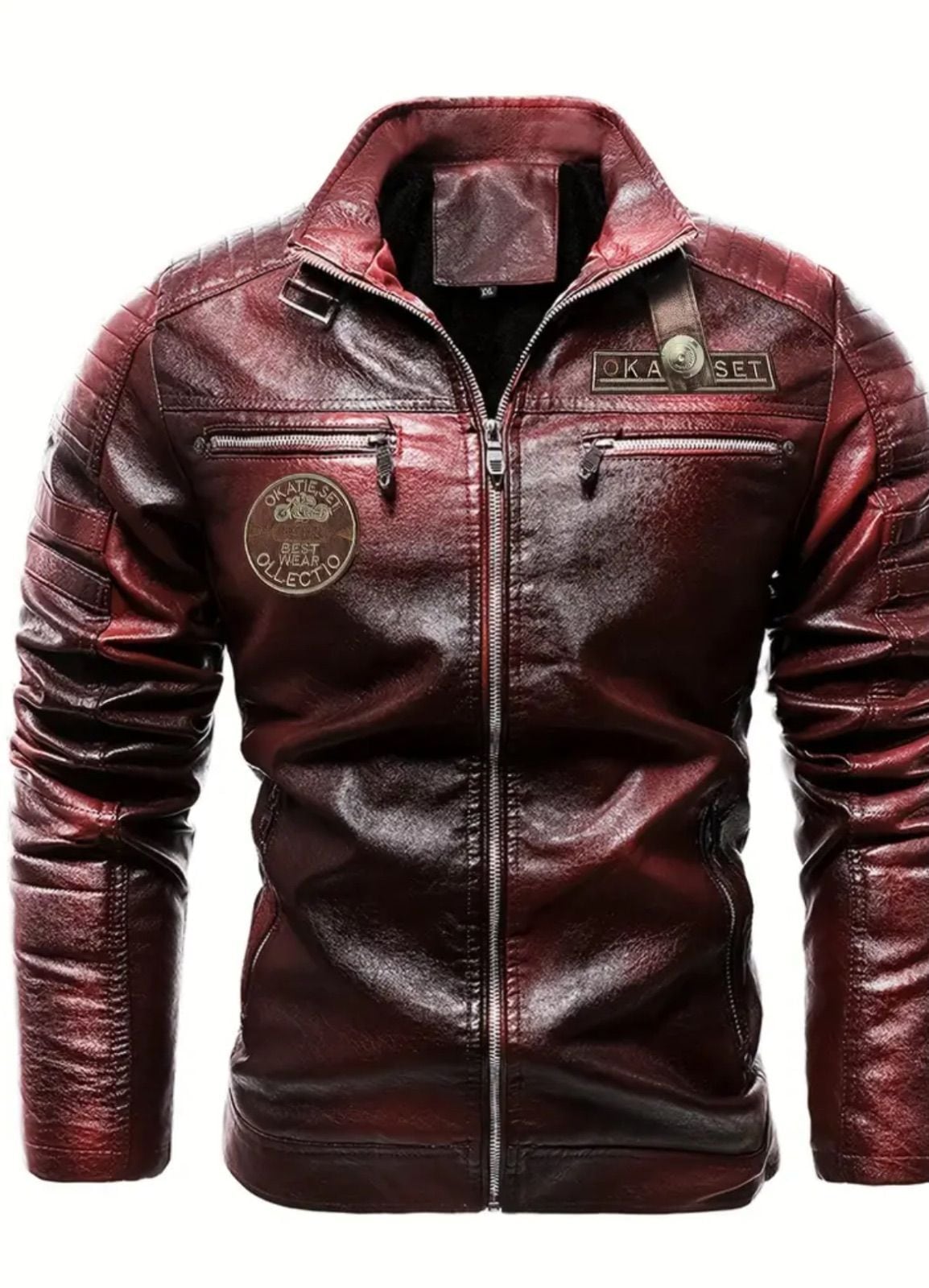 REDSKINS レザージャケット レッドブラウン 2XL レッドスキンズ レザー