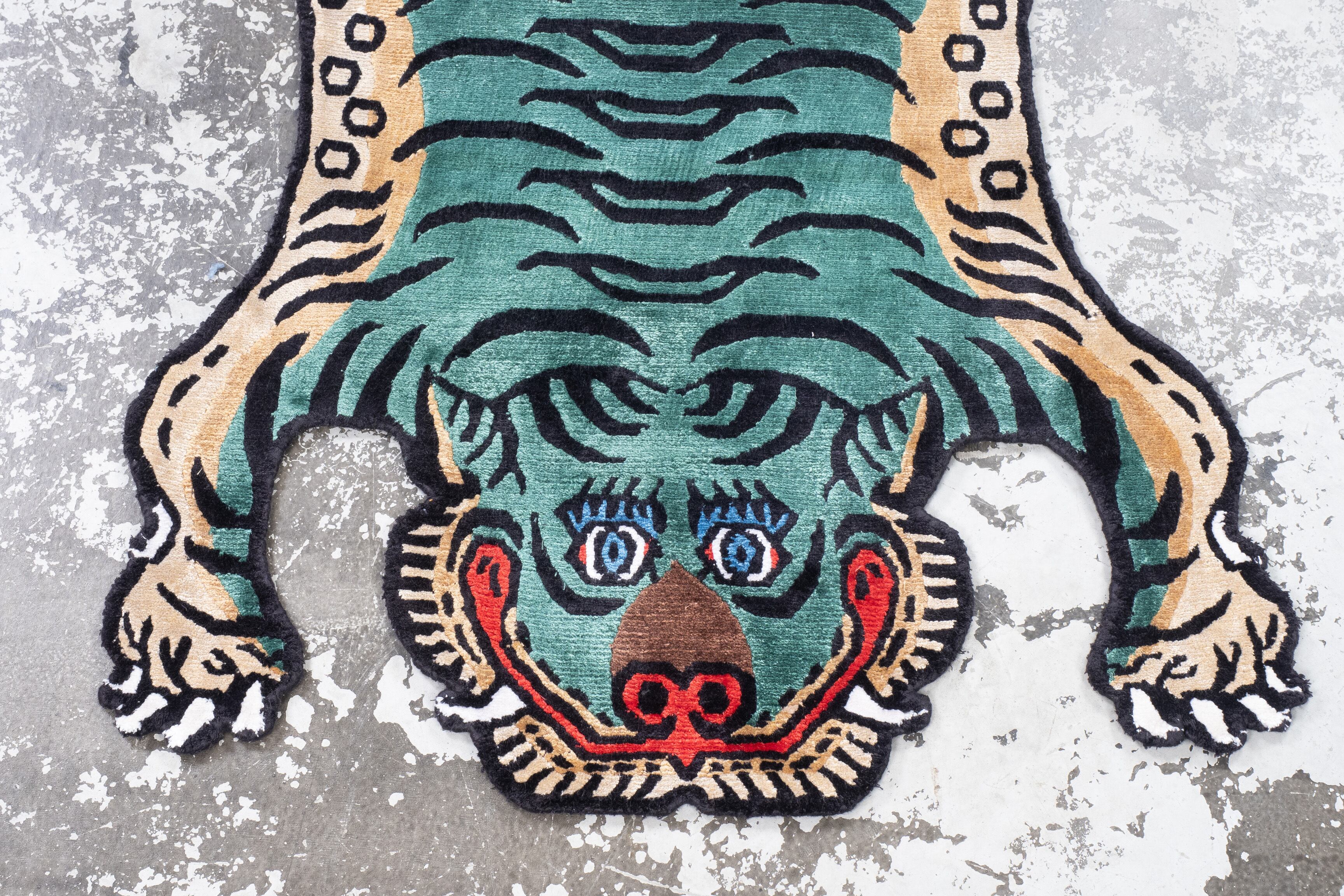Tibetan Tiger Rug 《Sサイズ•シルク117》チベタンタイガーラグ