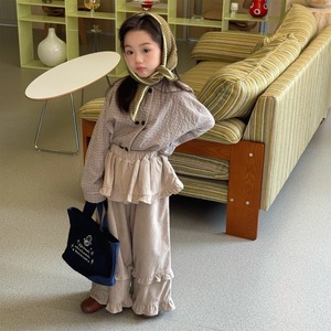 秋多重フリル巻きスカートデザインボトムス