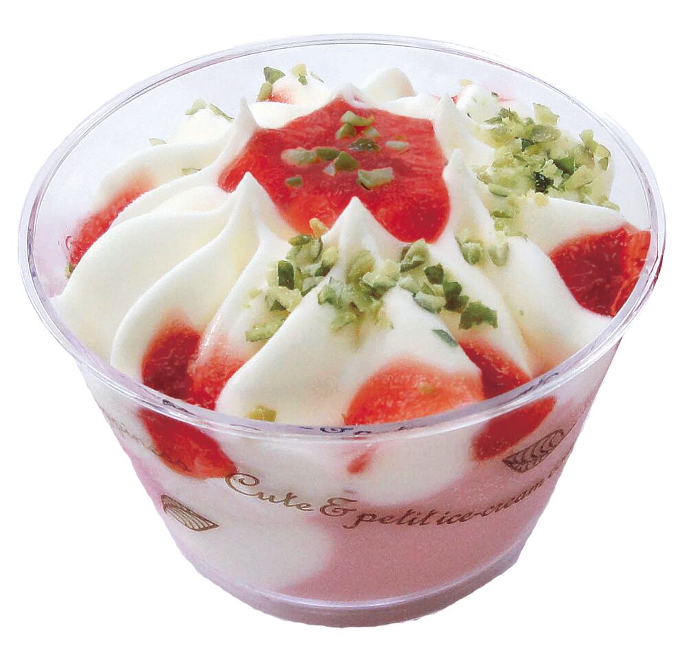 【業務用】 プチパフェアイス ストロベリー & バニラ 90ml×24個入| かわいい2色仕立ての 冷凍カップスイーツ (北海道・沖縄・離島配送不可)