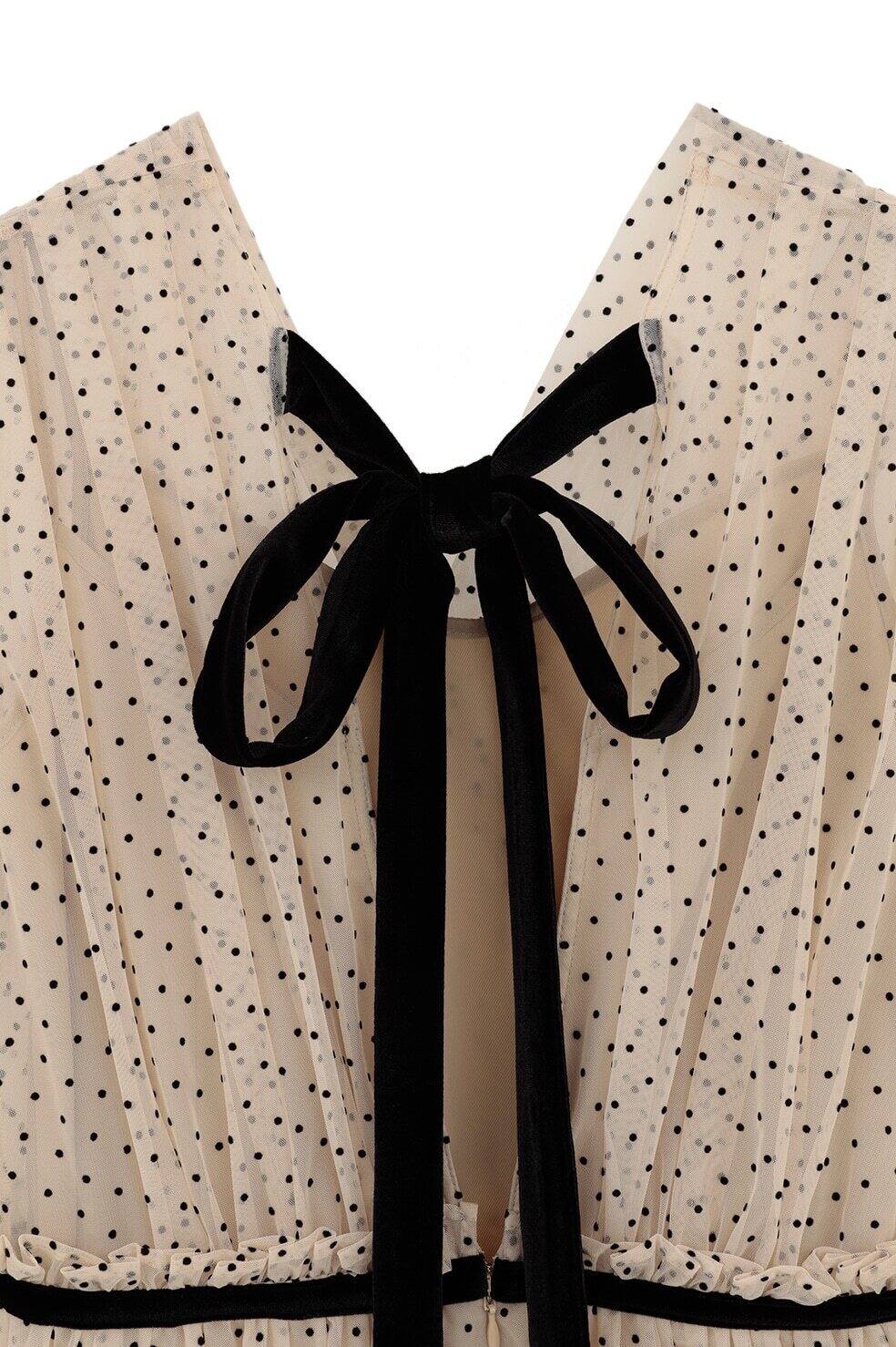 CLANE DOT SHEER CACHECOEUR ONEPIECE -BEIGE- | Chapel