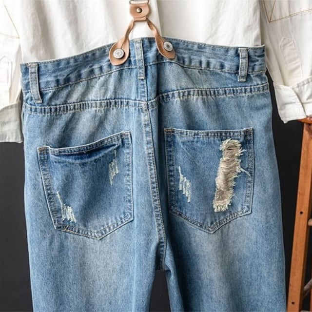 オールインワンつなぎ デニム korean style つなぎ つなぎ デニム