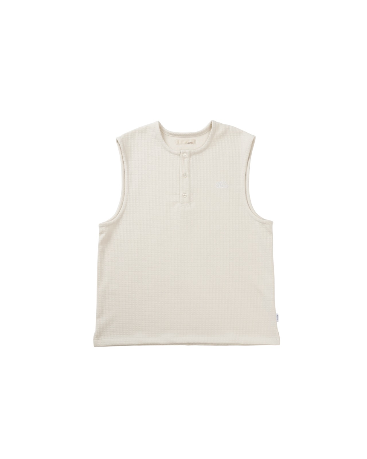 【#Re:room】HENRY NECK WAFFLE NO SLEEVE［REC880］
