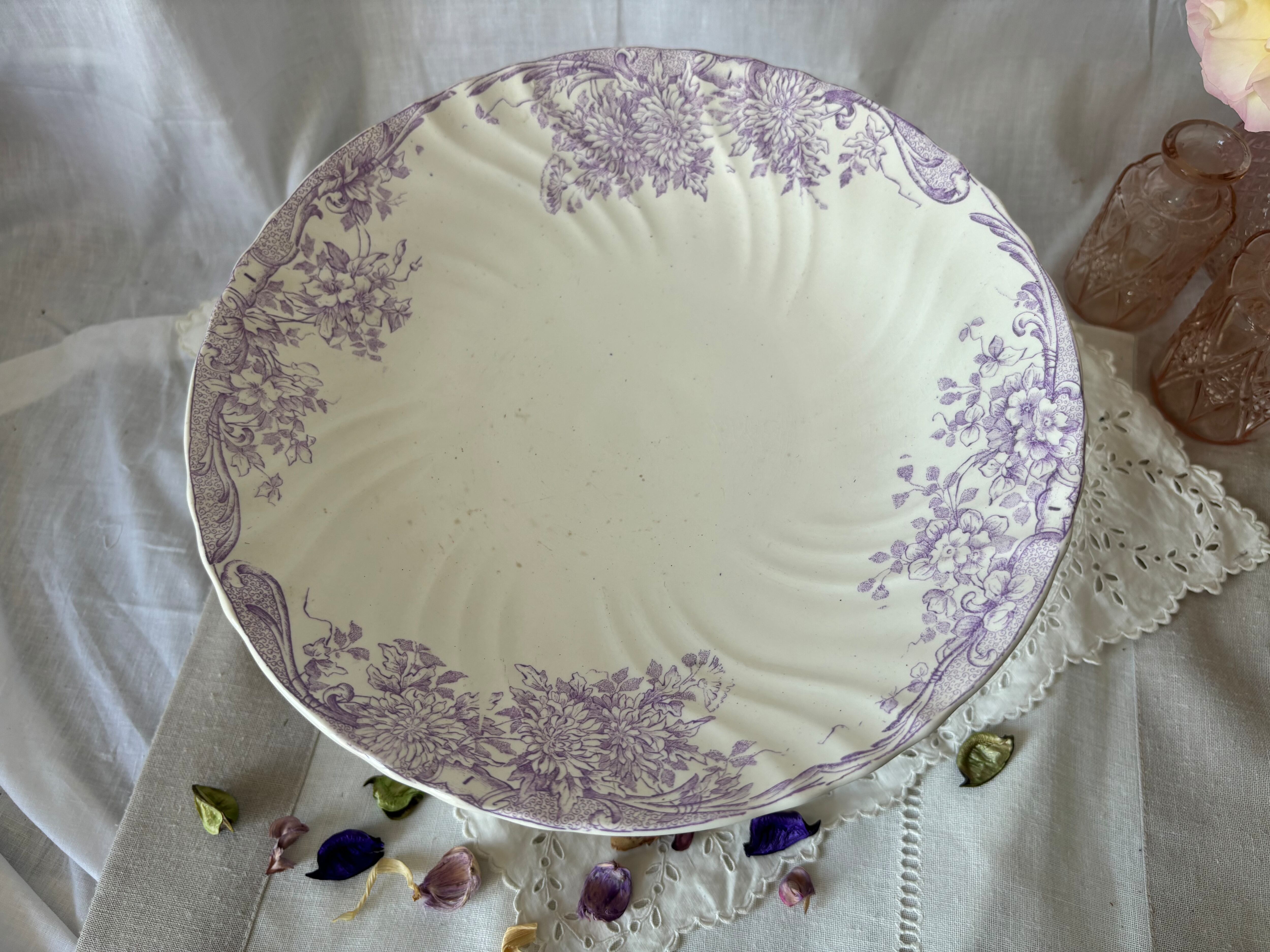 リュネヴィル ロレーヌ十字 コンポティエ フランス アンティーク B リュネヴィル ロレーヌ十字 コンポティエ フランス アンティーク