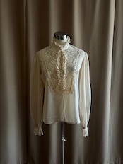 MADE IN U.S.A. floral lace shirt-4857-8
