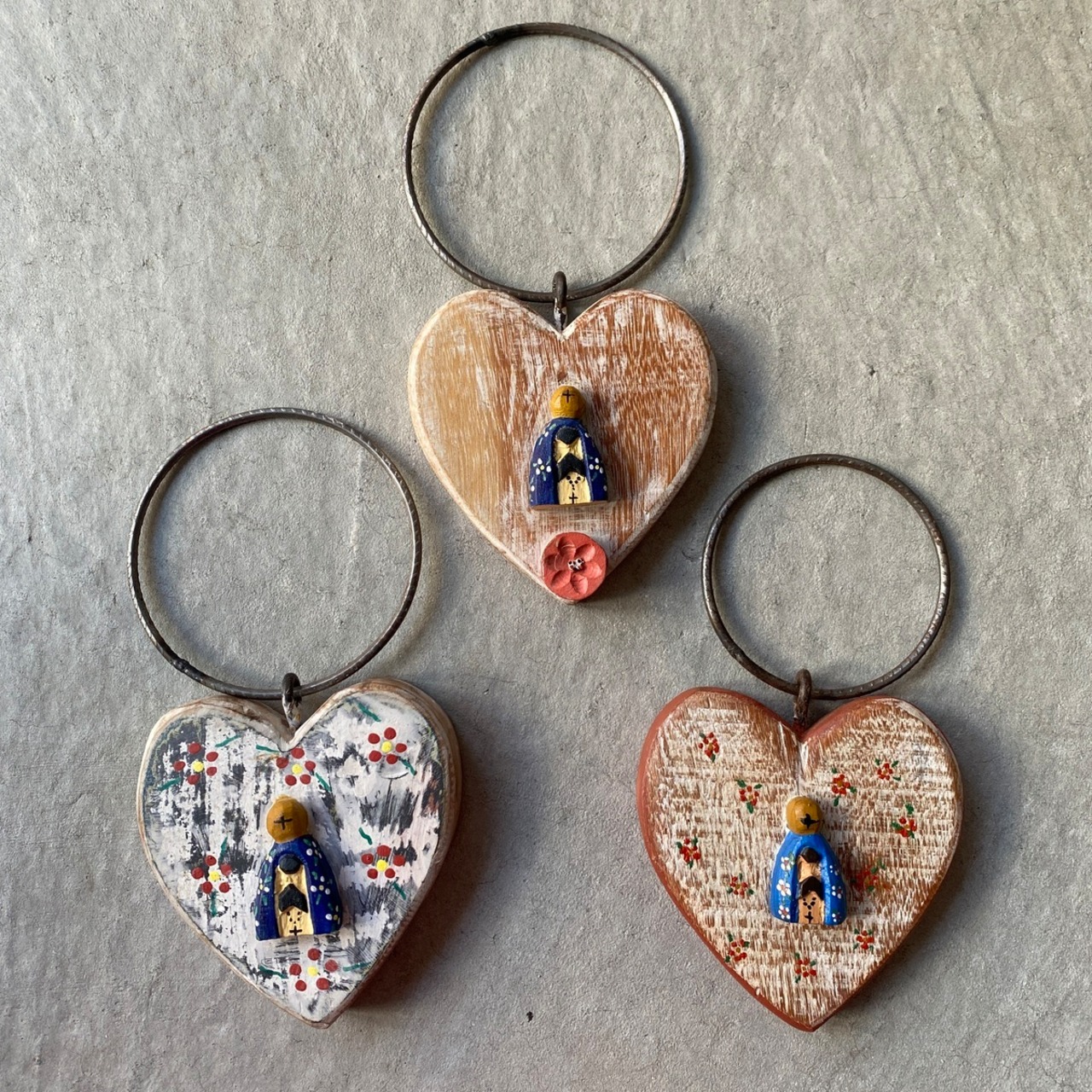 フォークアート OA 壁掛け アイアン アパレシーダ ブルー