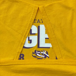 【GILDAN】カレッジ LSU ルイジアナ大学 プリント Tシャツ XL ビッグサイズ タイガース フットボール US古着