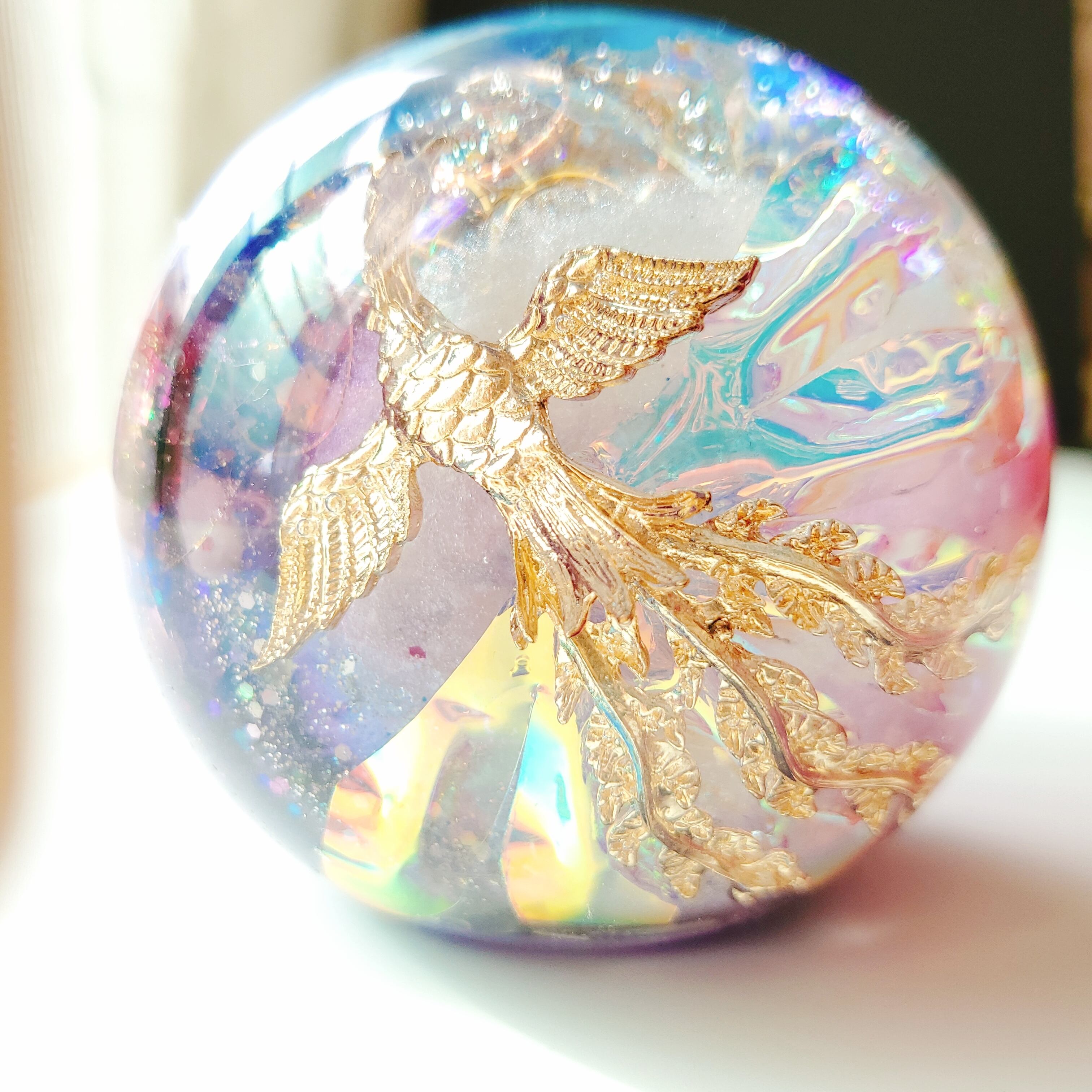 ボタニカル✨グリーン龍(辰)✨オルゴナイト おおく 