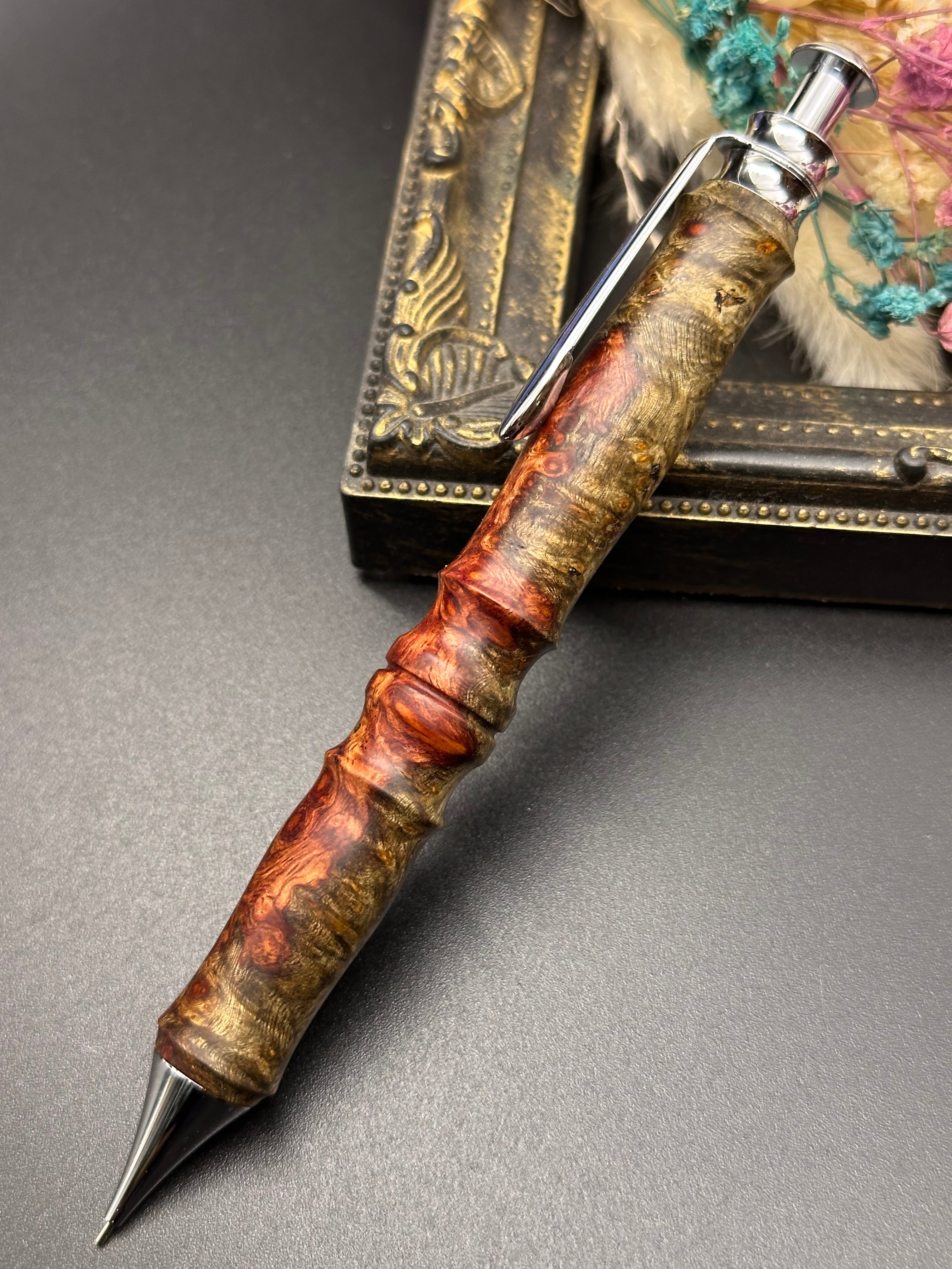 花梨瘤(極上赤青瘤)/木軸サンピューラ | Flamberg