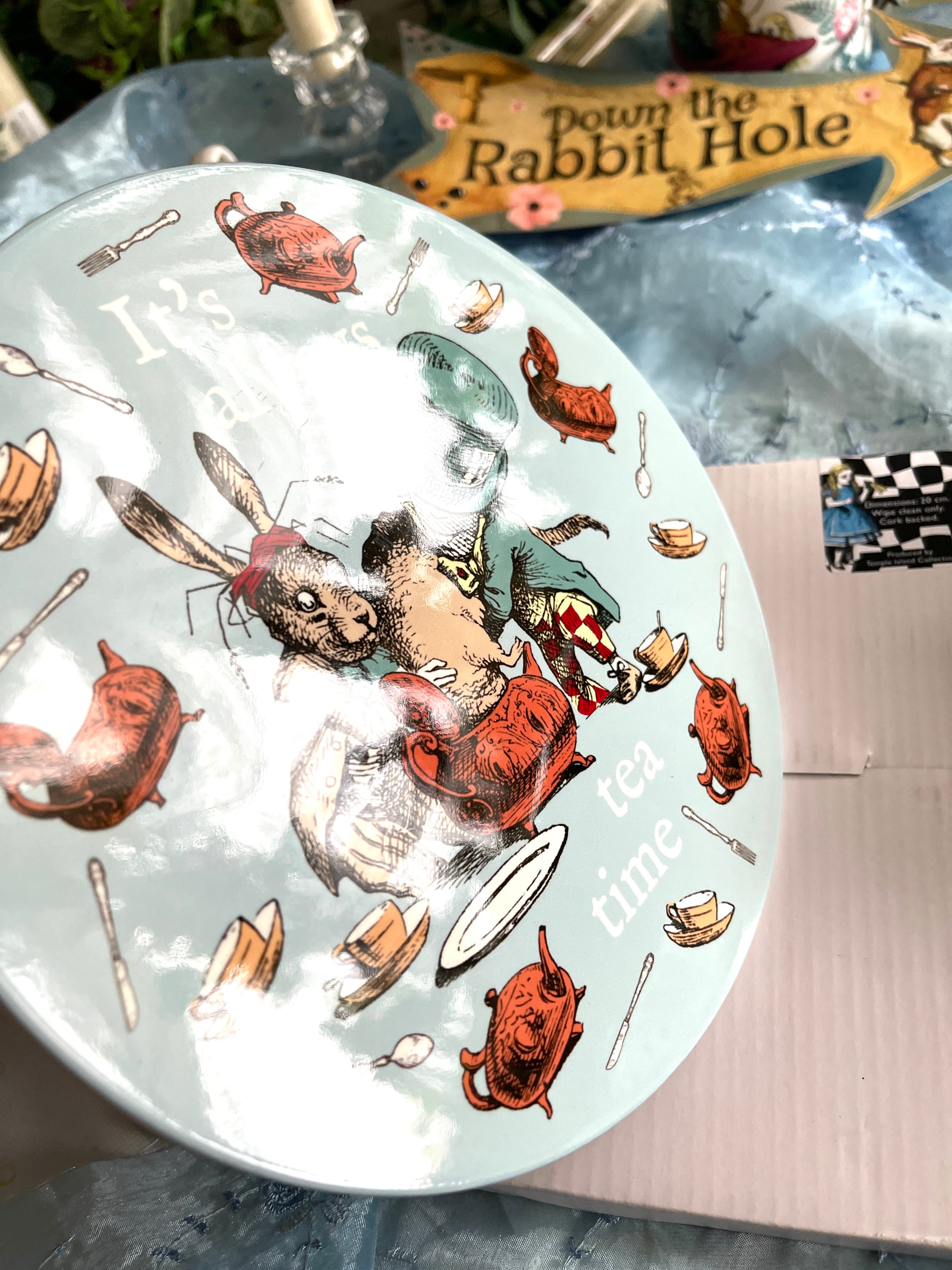 ◇プレート◇trivet◇アリス◇鍋敷き◇不思議の国のアリス◇コースター
