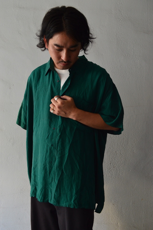 ROBERT STOCK 90's From USA Fade Silk Big Fit Shirt Designers by CHAPS ロバートストック 90s シルクシャツ