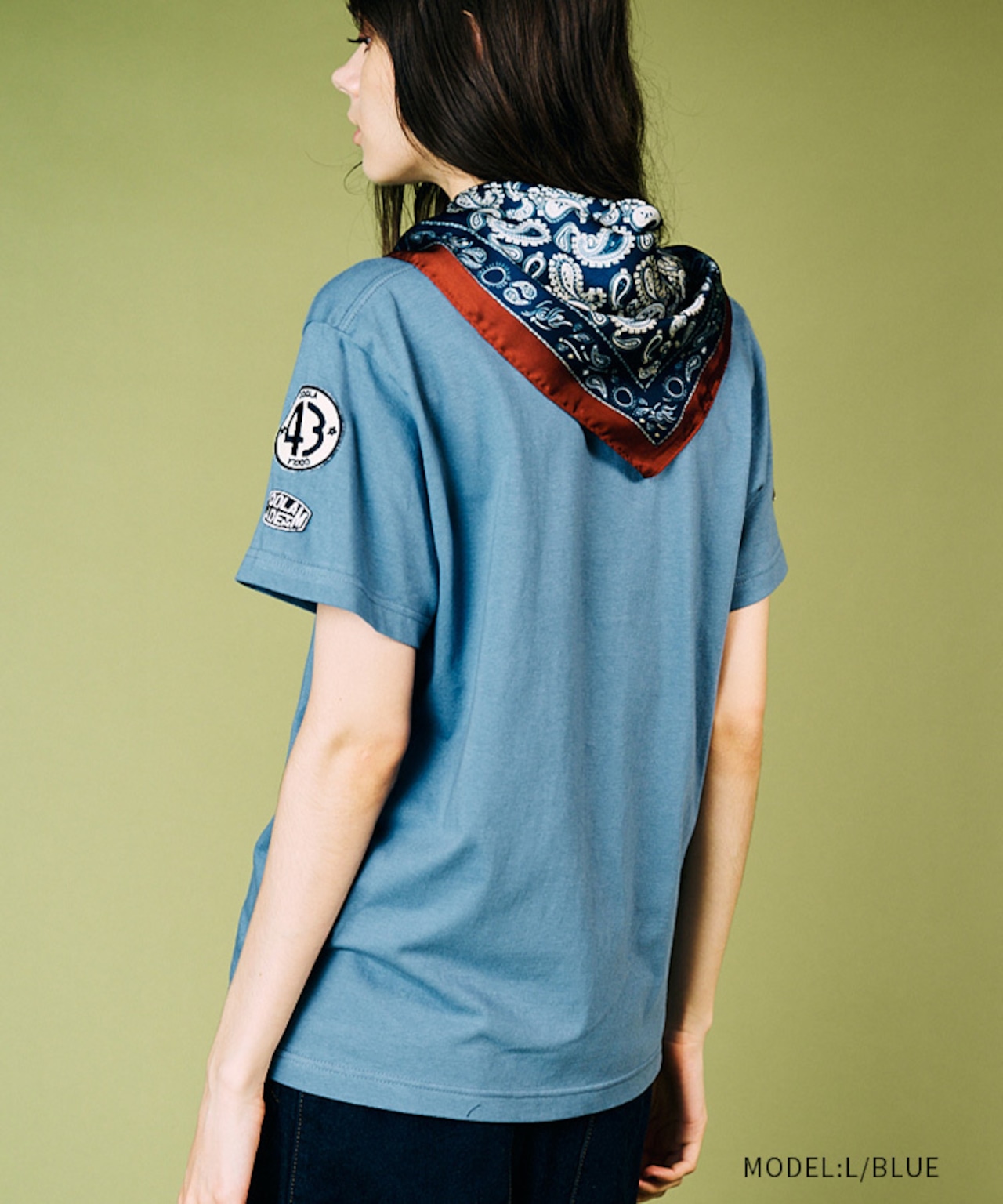 【先行販売】CL TMプリントベーシックTシャツ (L/BLUE) CQ-49001