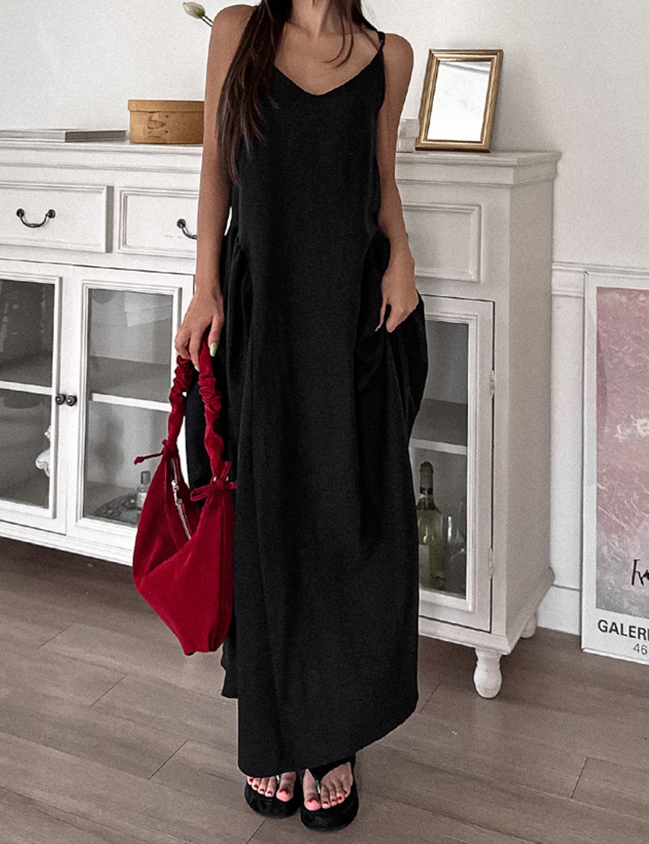 【SALE】Waist-shirring One-piece_3colors