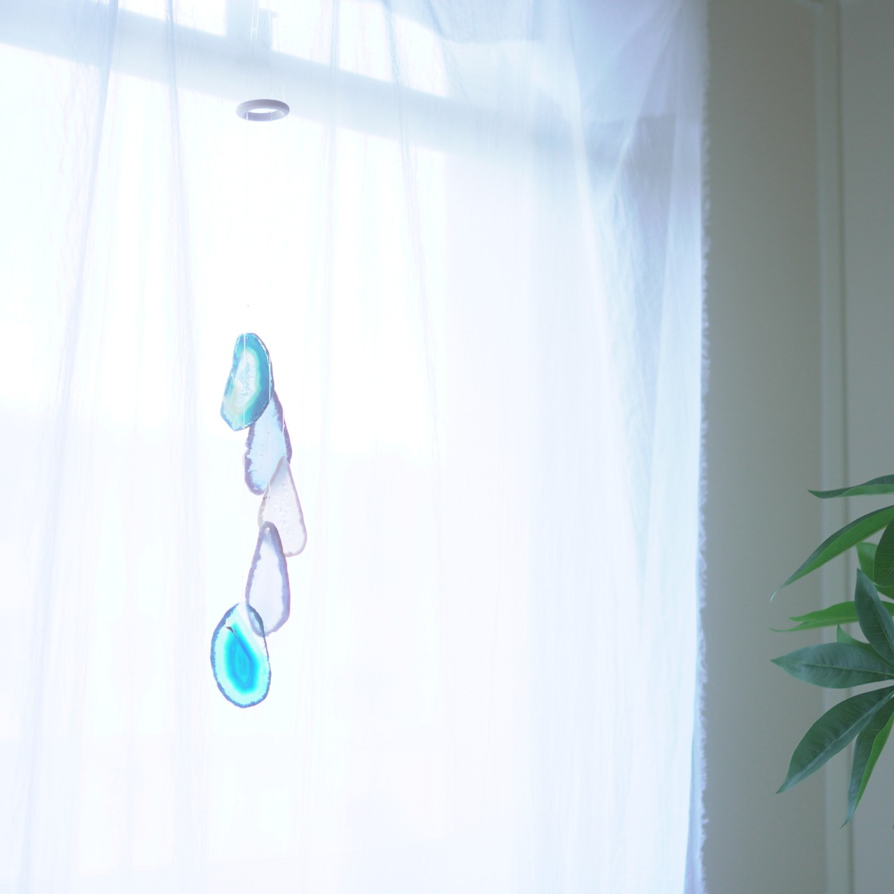 Ice Water 24 - アゲートヒーリングチャイム / Agate Sun Catcher Wind Chime 928