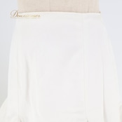 フラメンコ 衣装 ファルダ スカート 白 無地 ダンス パーティ 発表会 綺麗 舞台 衣裳 ホワイト系 フレアスカート エレガント シンプル パーティー衣装 おしゃれ 発表会衣装 コスチューム ステージ衣装 女性用