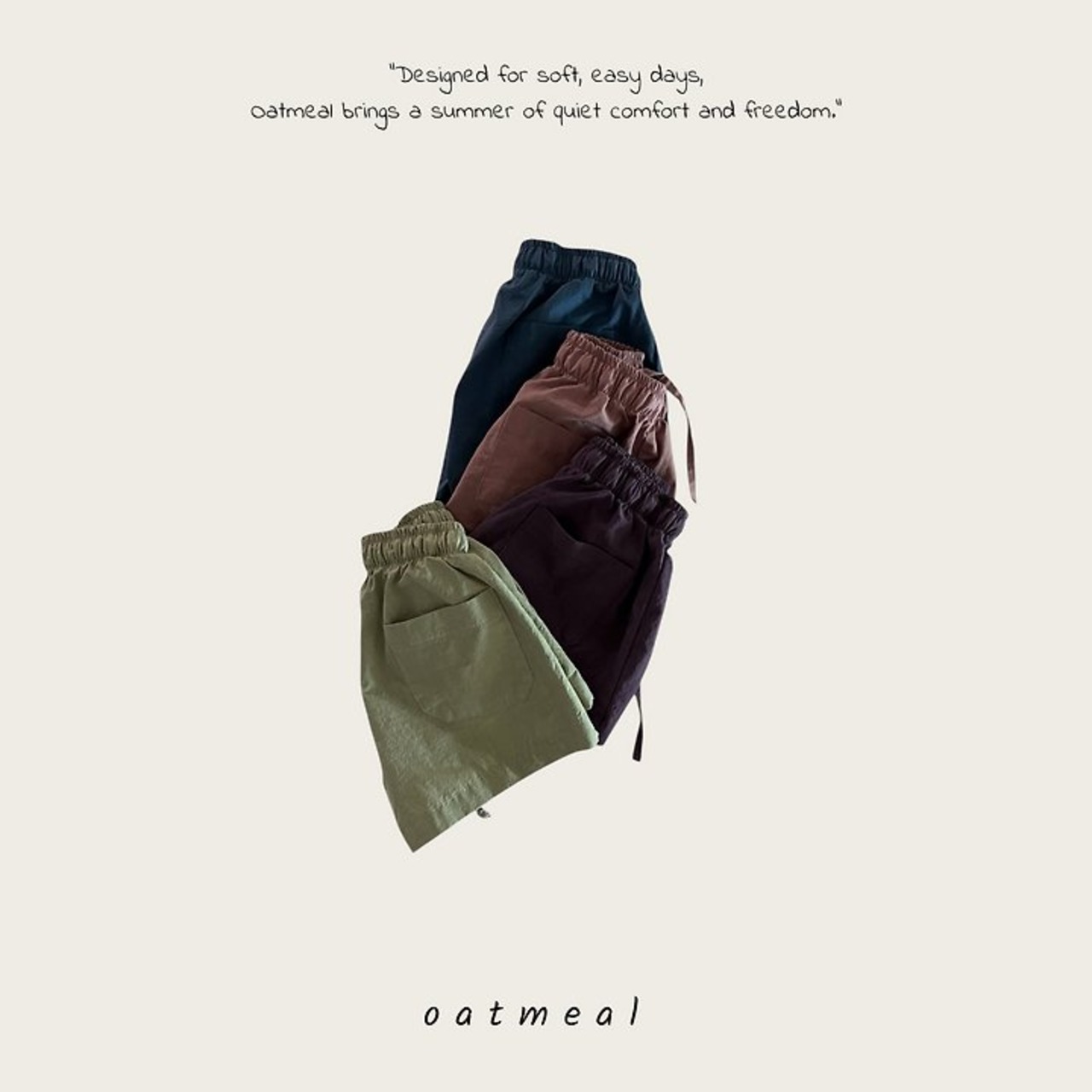 [oatmeal] Basic Shorts / [오트밀] 베이직반바지