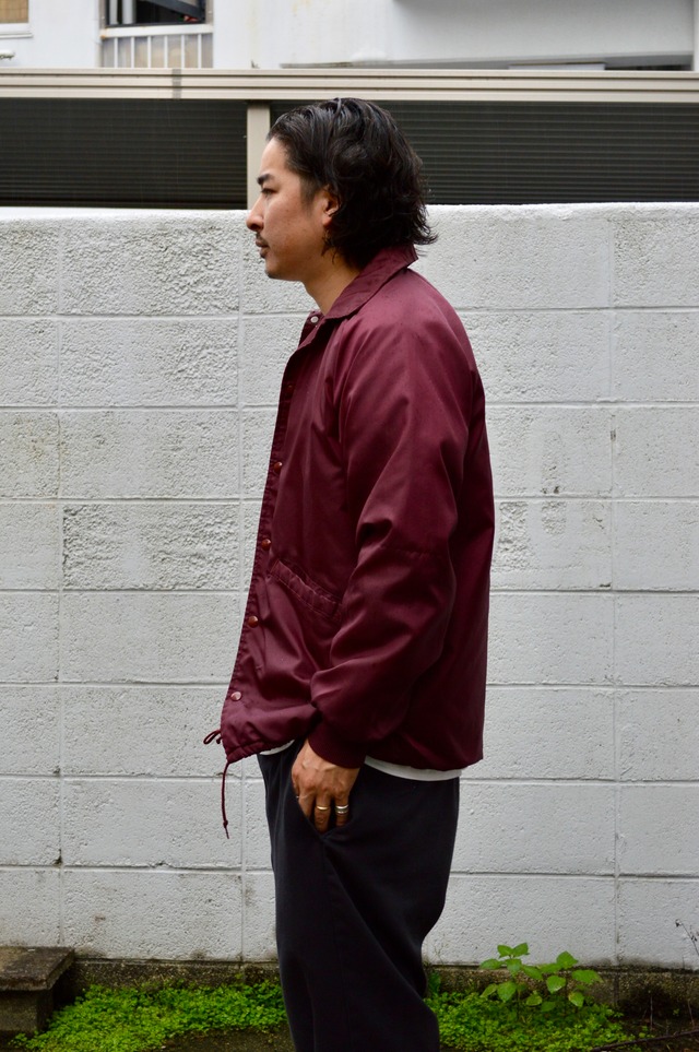 80s Blank Nylon Boa Coach Jacket Made in USA Heavy Nylon twill ボアコーチジャケット ヘヴィーナイロンツイル USA製