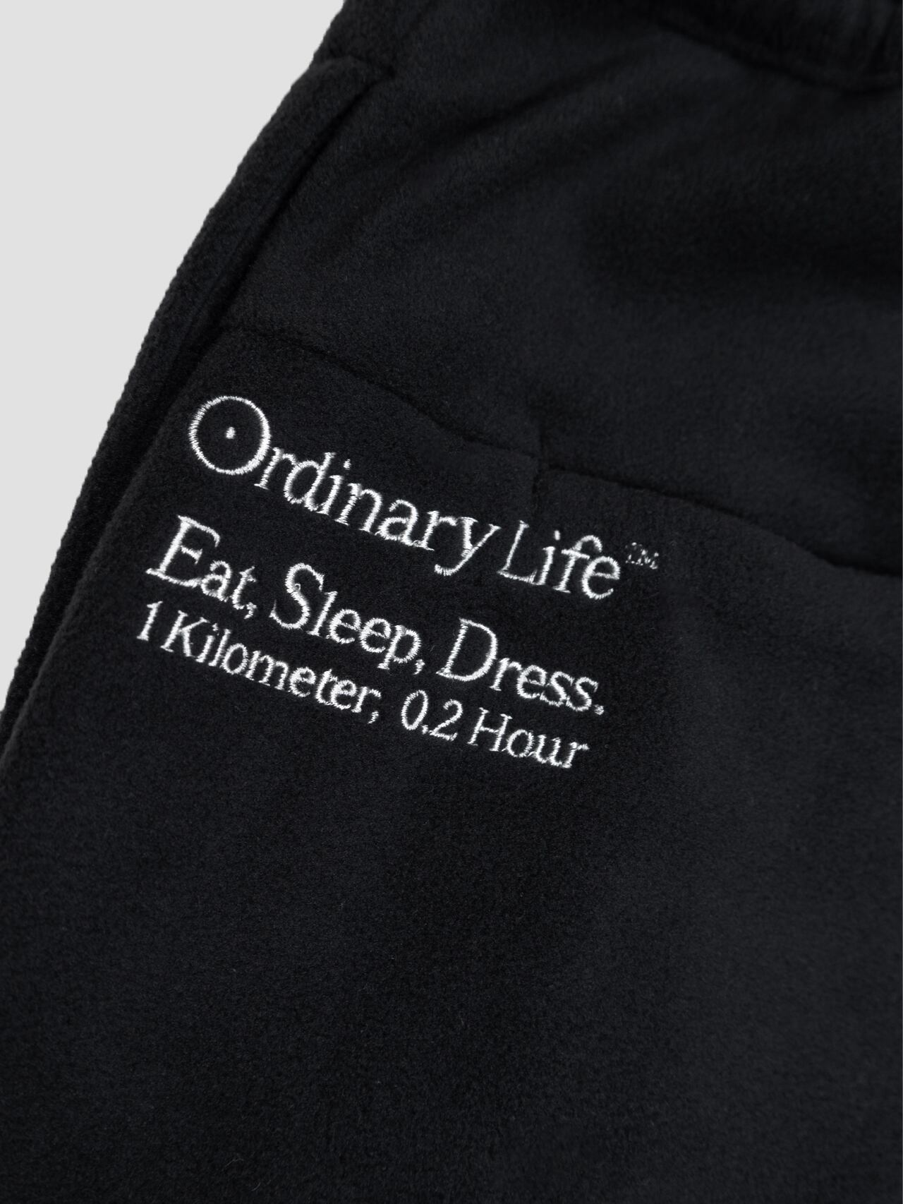 SHINYAKOZUKA | ORDINARY HOME BAGGY WITH POLARTEC (BLACK SHINYAKOZUKA | ORDINARY HOME BAGGY WITH POLARTEC (BLACK