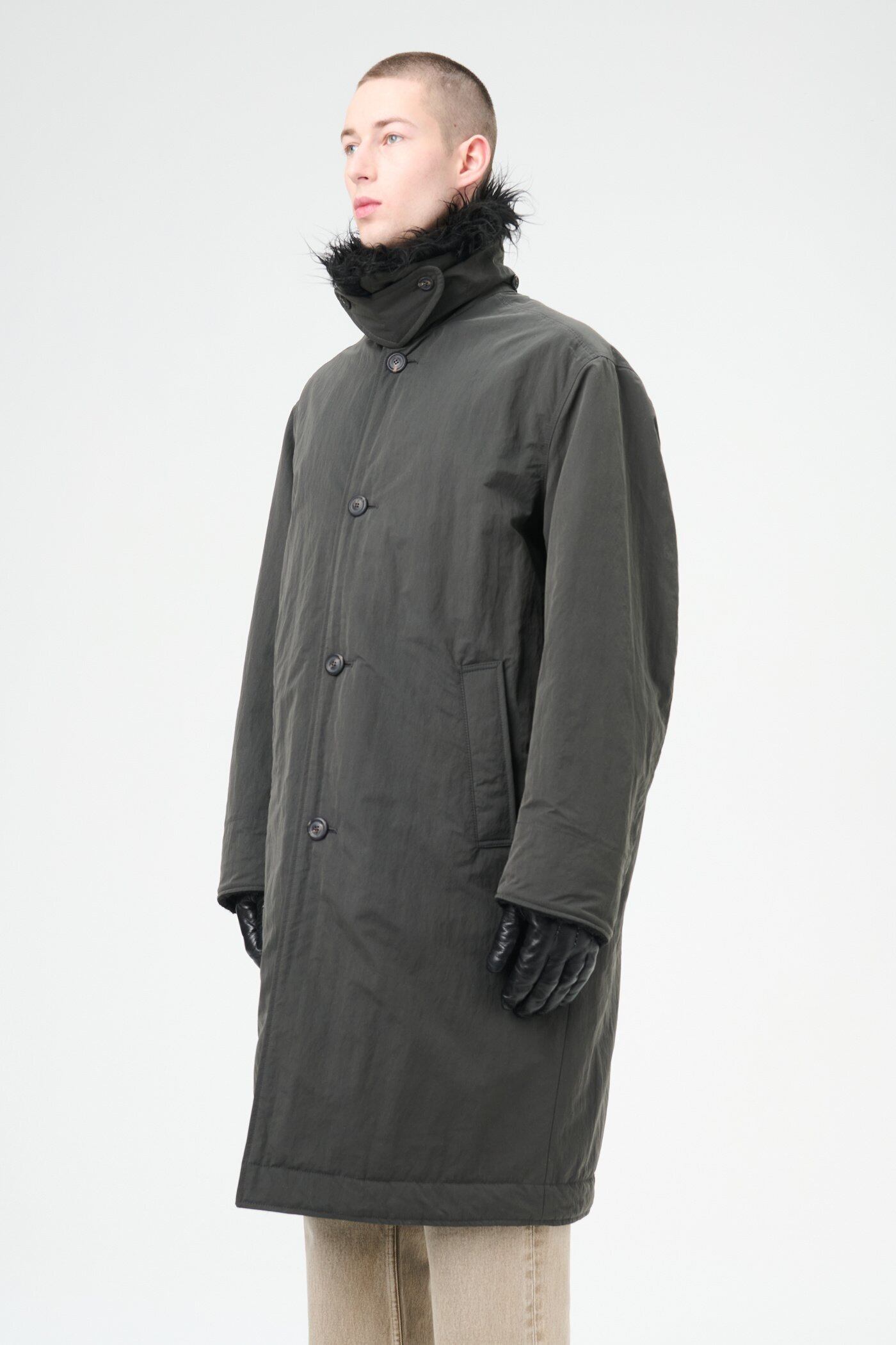 OUR LEGACY POLAR COAT Vapor Charcoal Peached Nylon M4241PV OUR LEGACY POLAR COAT Vapor Charcoal Peached Nylon M4241PV