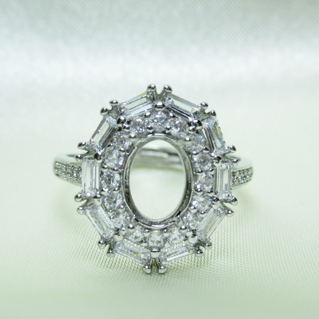 銅 8×6㎜ バーCZダブルフレーム リング台 SV