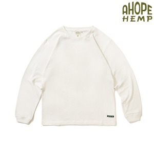 A HOPE HEMP アホープヘンプ STG-018NC レギュラーL/S Tシャツ 長袖Tシャツ ヘンプ55% オーガニックコットン45% 10オンス メンズ Natural