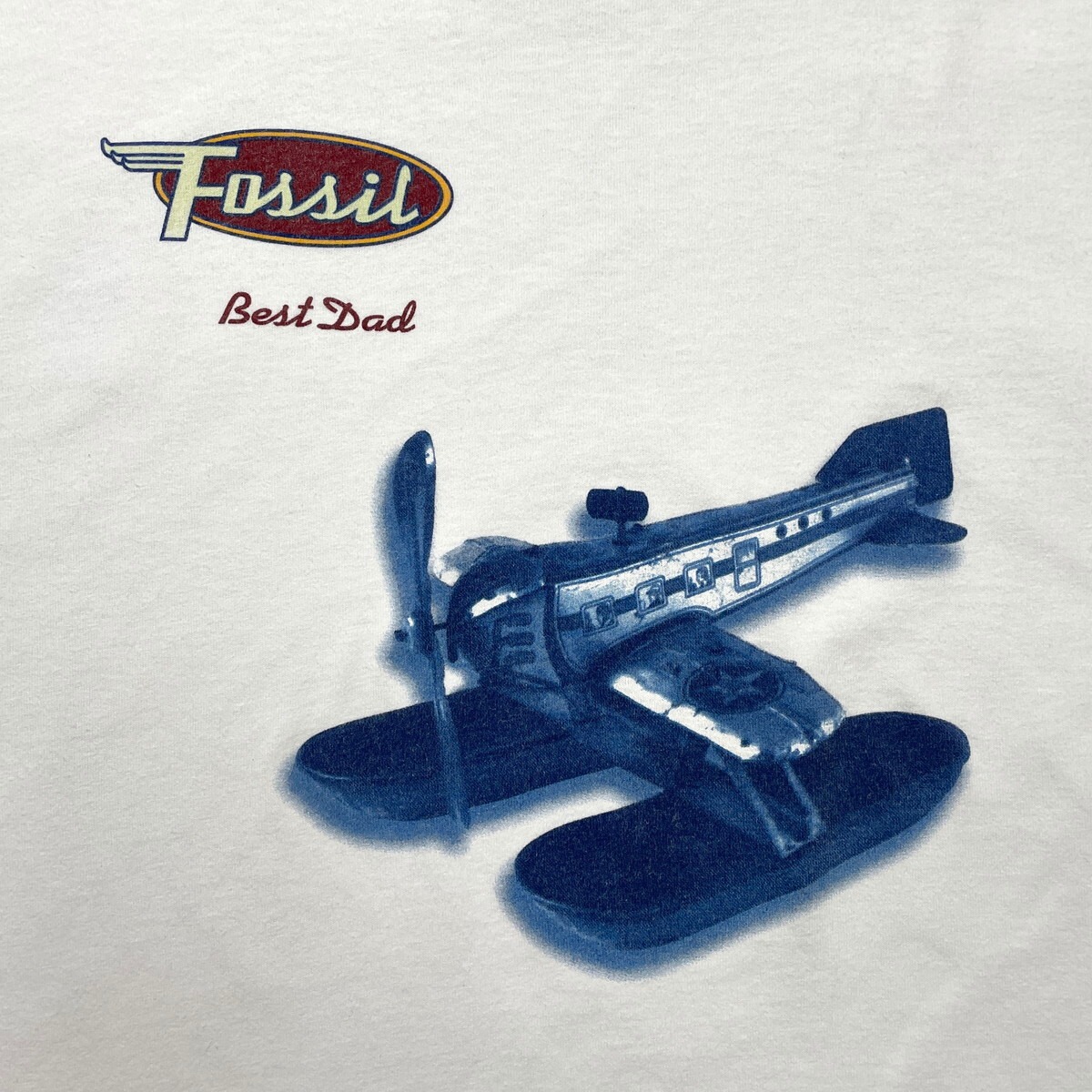 90年代 USA製 FOSSIL フォッシル アートプリントTシャツ メンズL 古着 