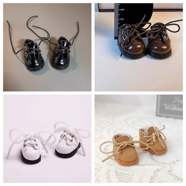 【シューズ】お靴 17cmLabubu専用 シューズ 4色展開 靴 革靴 可愛い 光沢感 Labubuのおしゃれ小物