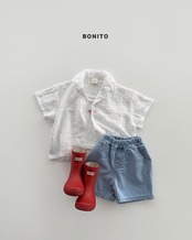 【取寄/韓国直送】BONITO 26/SM  see-through lace シャツ｜夏服｜韓国子供服