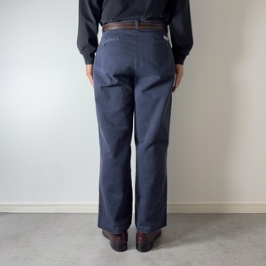 90s Polo by Ralph Lauren POLO CHINO ANDREW "made in USA" navy W31L26相当 古着