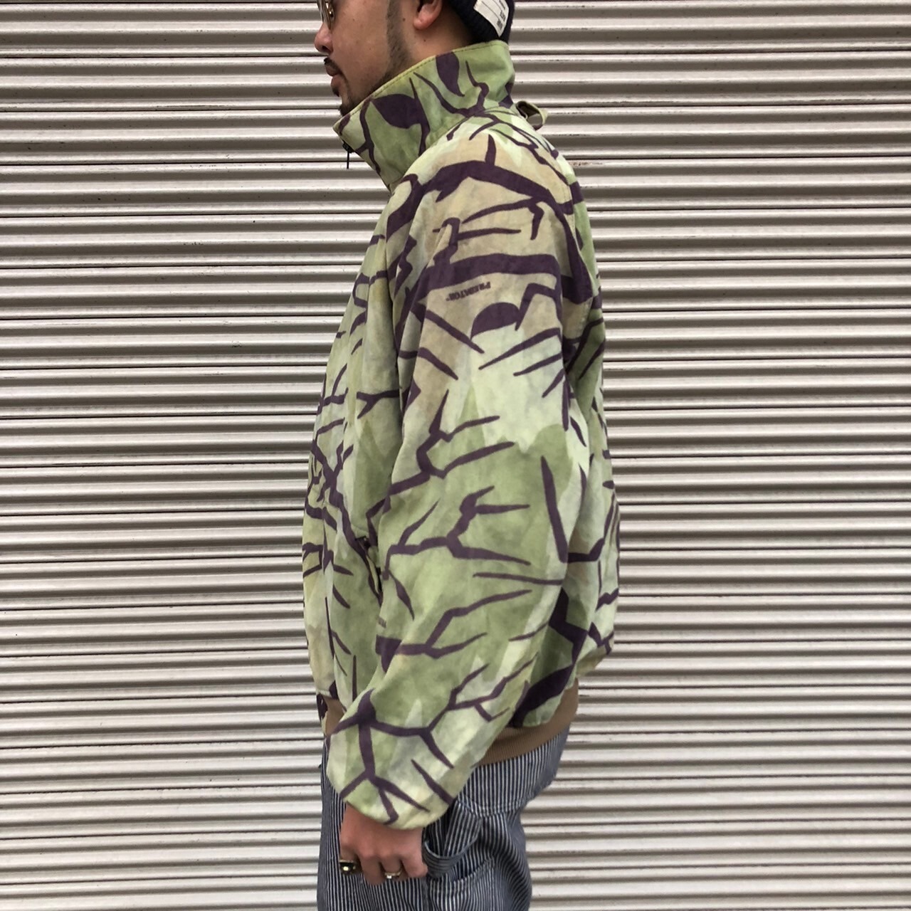 貴重 USA製 90s Predator CAMO グリーン プレデターカモ ベロア 