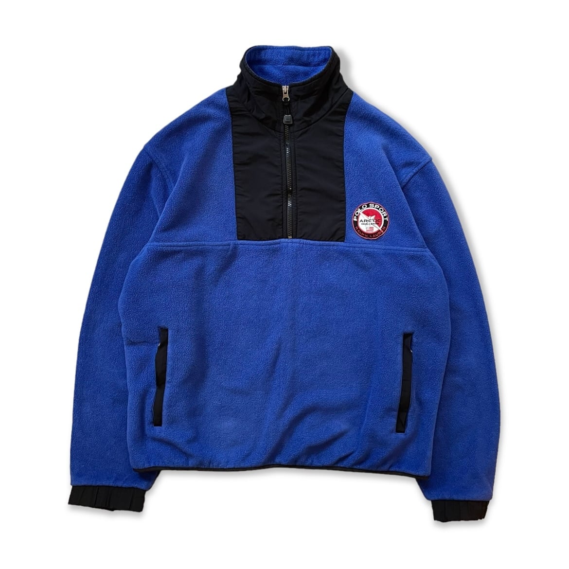 USA製 90s POLO SPORT(ポロスポーツ) Half-Zip Pullover Fleece ハーフジップ プルオーバー フリース L