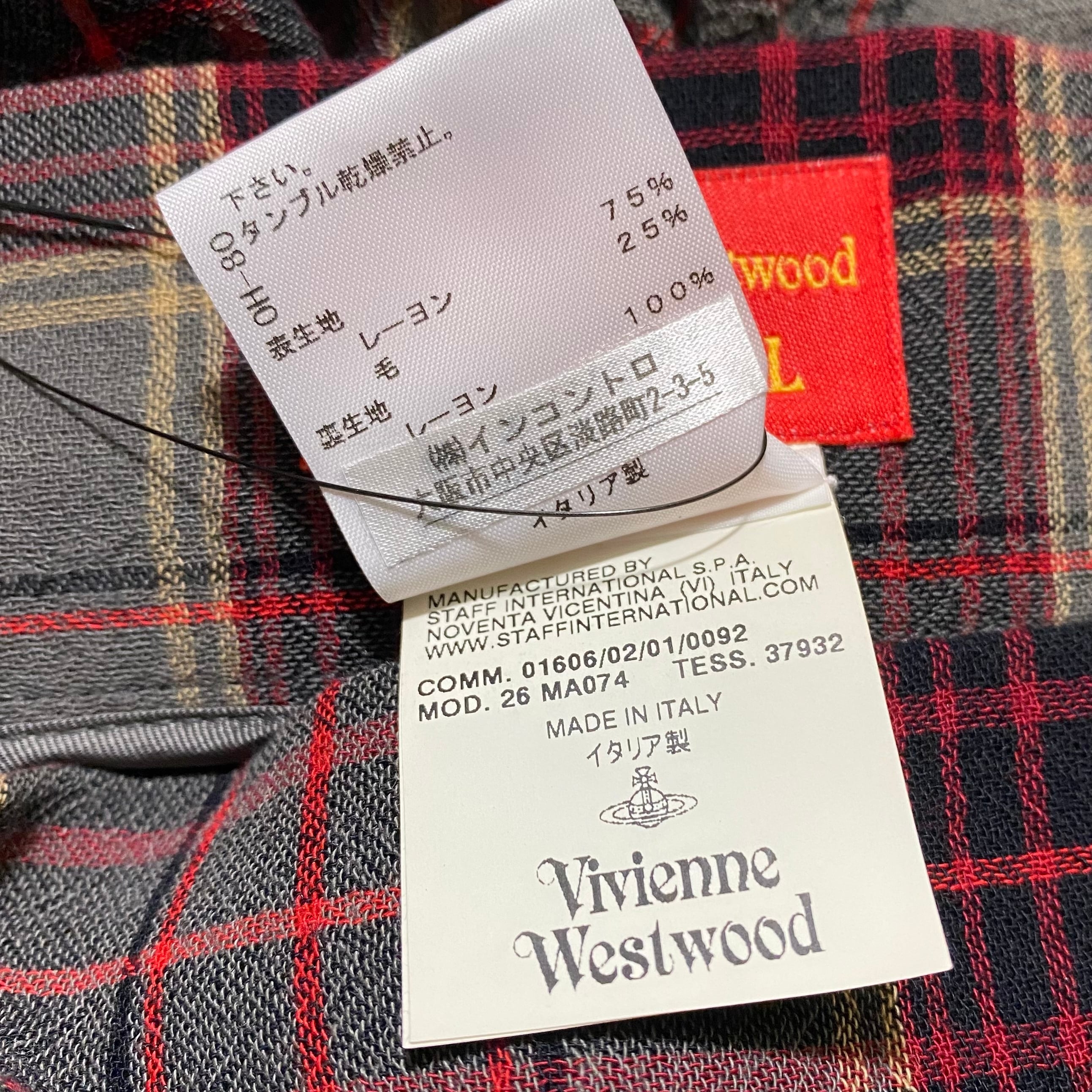 VIVIENNE WESTWOOD tartan check asymmetrical skirt | NOIR ONLINE