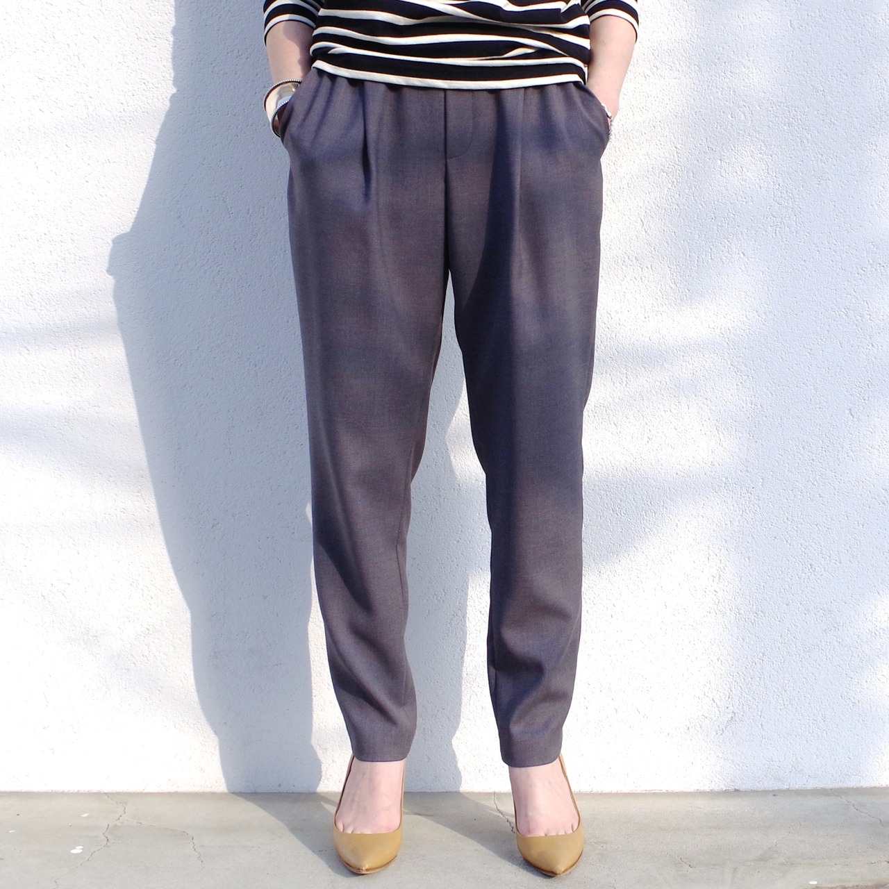 SIWALY  tapered easy pants