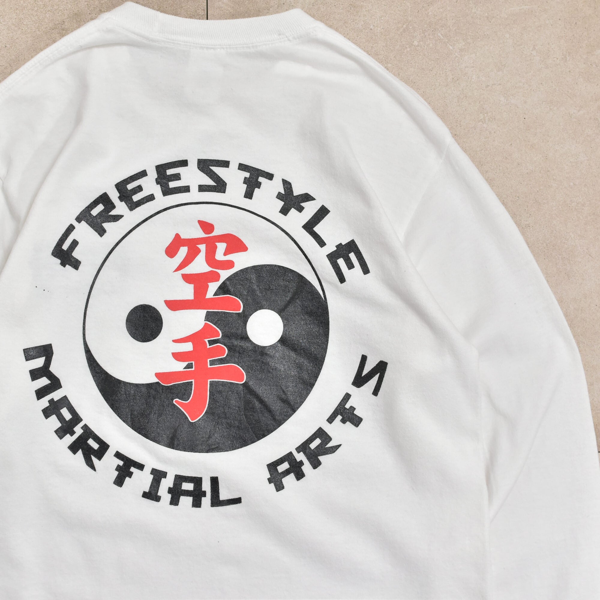 00s GILDAN 空手 陰陽 print LS T-shirt | 古着屋 grin days memory