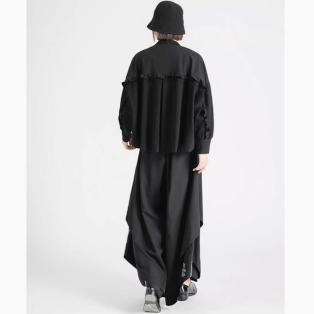 Ruffle sleeve short jacket C0787